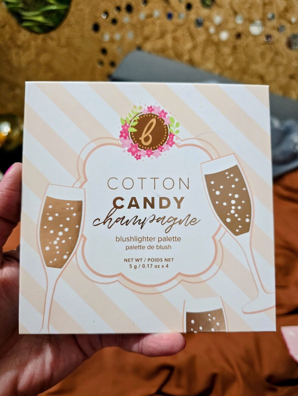 Cotton Candy Champagne Blushlighter Palette - Peach/Champagne